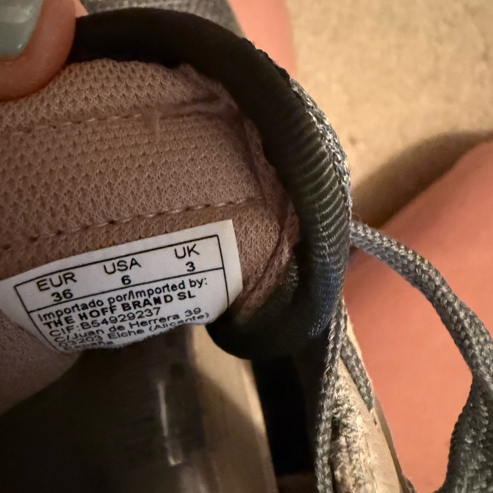 Gray and Black Sneakers